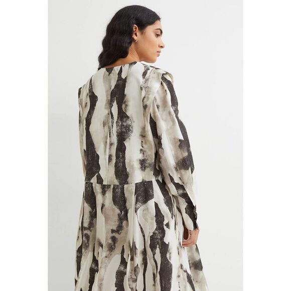 Ankle Length Print Dress H&M Lyocell New - Picture 6 of 10